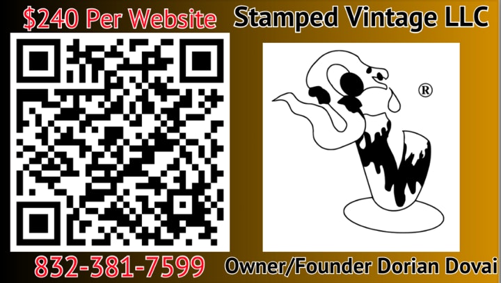 Stamped Vintage LLC Business Card And QR Code